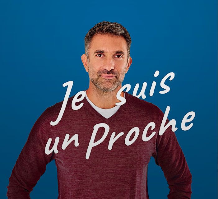 Visuel d’un proche « Je suis un proche » pour filtrer le contenu « proche »